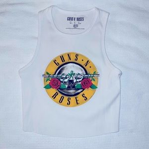 Guns N Roses Crop Tank Top